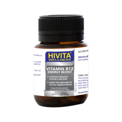HiVita Wellness Vitamin B12 (Energy Boost) Vegan Melts 90t